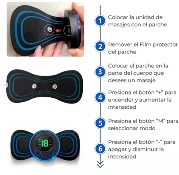 Alivia EMS Masajeador con 8 modos